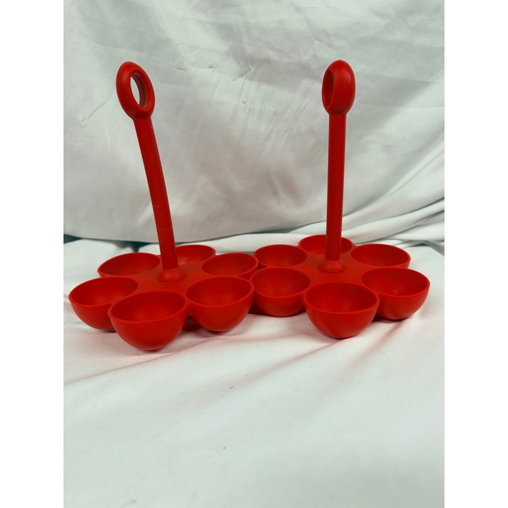 Prepology NEW Set of 2 Red SIlicone Egg Droppers